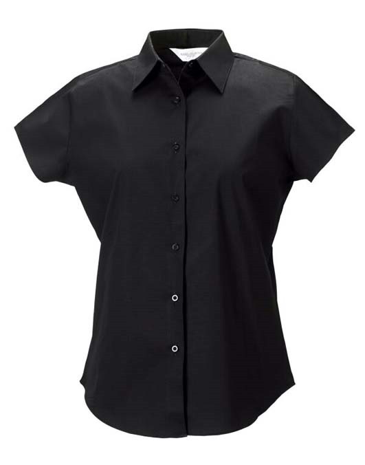 Ladies&#39; Short Sleeve Easy Care Fitted Shirt